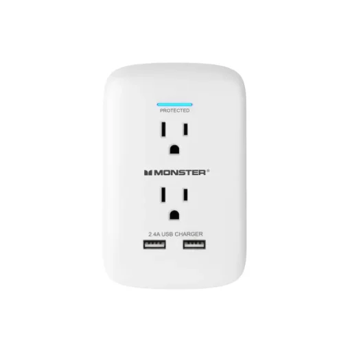 SURG TAP 2OUT 2 USB WHT