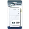 SURGE TAP WHT 2OUTLET