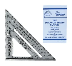 Swanson 7.25 in. L X .875 in. H Aluminum Speed Square