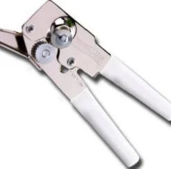 Swing-A-Way White Steel Manual Compact Can Opener