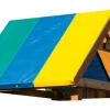 Swing-N-Slide Wrangler Stylish Whimsy Multicolored Plastic Canopy 52 W x 90 D in. with Hardware