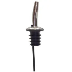 TableCraft Black/Silver Stainless Steel Vented Bottle Pourer