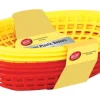 TableCraft Red/Yellow Plastic Food Baskets