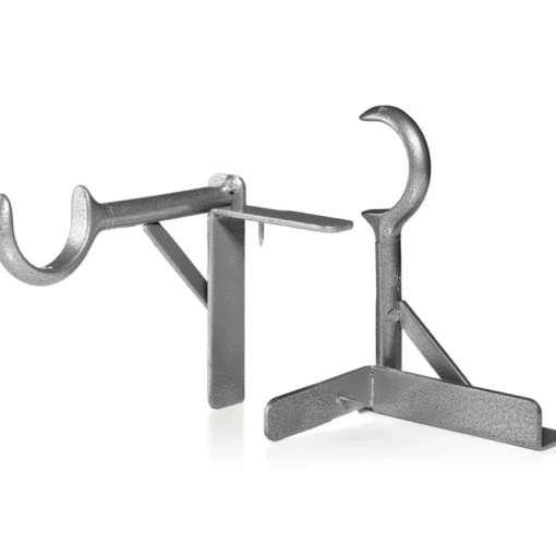 TAP BRACKET As Seen On TV Silver Steel Curtain Bracket 30 lb.