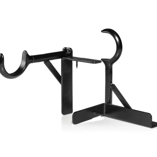 TAP BRACKET As Seen On TV Black Steel Curtain Bracket 30 lb.