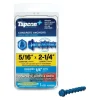 Tapcon 5/16 in. D X 2-1/4 in. L Steel Hex Head Concrete Screw Anchor 15 pk