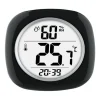 Taylor Black Plastic Hygrometer/Temperature/Time Digital Thermometer 3.94 L x 3.94 W x 4.75 Dia. in.