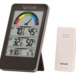 Taylor Digital Thermometer Plastic Black
