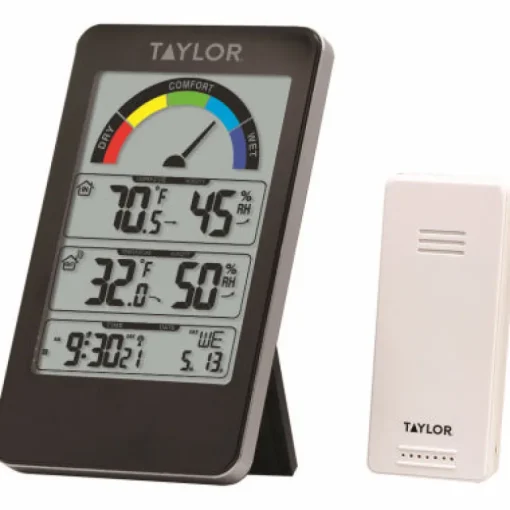 Taylor Digital Thermometer Plastic Black