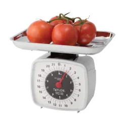 Taylor White Analog Kitchen Scale 22 lb