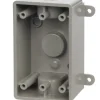 TayMac 16-1/2 cu in Rectangle Plastic 1 gang Outlet Box Gray