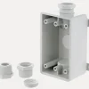 TayMac 16-1/2 cu in Rectangle Plastic 1 gang Outlet Box White