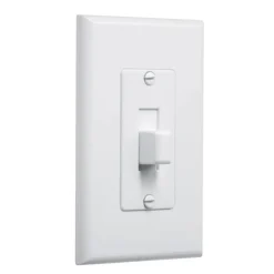TayMac Decorator Covers White 1 gang Plastic Toggle Wall Plate 5 pk