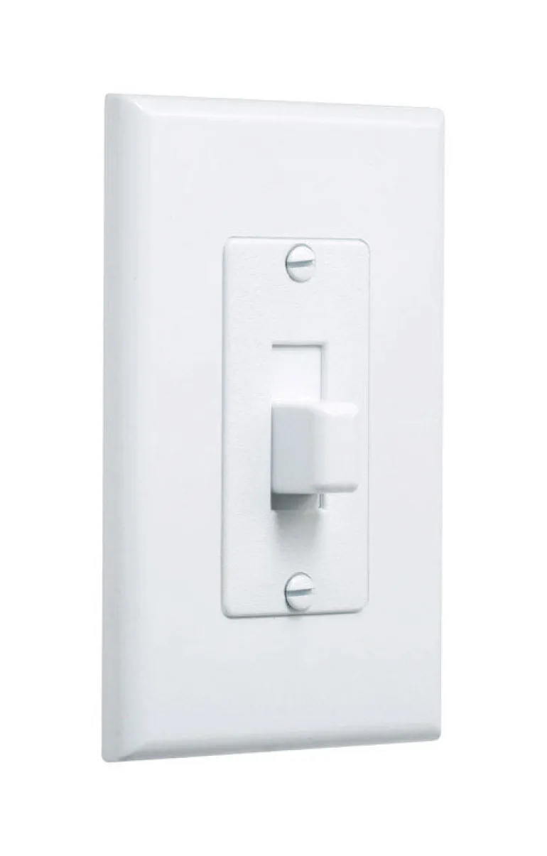TayMac Decorator Covers White 1 gang Plastic Toggle Wall Plate 5 pk