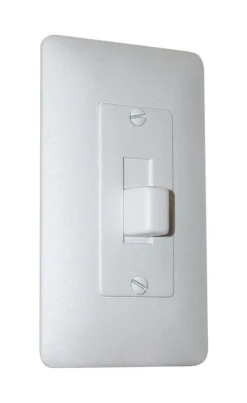 TayMac Masque White 1 gang Plastic Toggle Wall Plate 1 pk