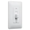 TayMac Masque White 1 gang Plastic Toggle Wall Plate 5 pk