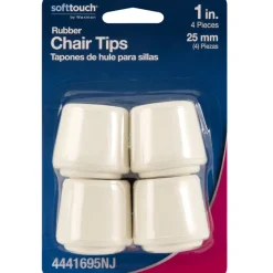 TBLE/CHAR LEG TIP OF-WHT