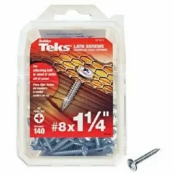 Teks No. 8 x 1-1/4 in. L Phillips Truss Head Zinc-Plated Steel Lath Screws 140 pk