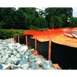 Tenax 3 ft. H X 100 ft. L Polypropylene Silt Fence Black
