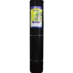 Tenax Polypropylene Black Folded Deer Netting Fence 0.63 x 0.75 in. Mesh x 100 L x 7 H ft.