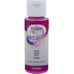 Testor'S 292422a 2 Oz Fuschia Matte Acrylic Craft Paint (Pack of 6)