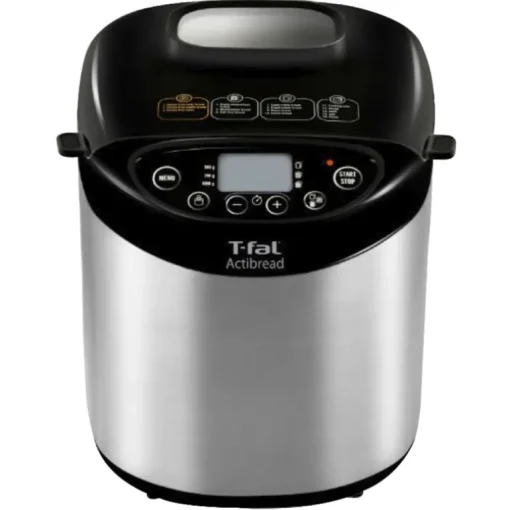 T-Fal Brushed Nickel Black Metal 2 lb. Breadmaker