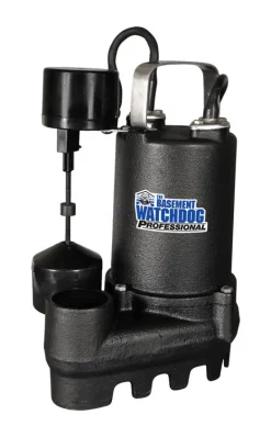 The Basement Watchdog Professional 1/2 HP 4,300 gph Cast Iron Vertical Float Switch AC Sump Pump