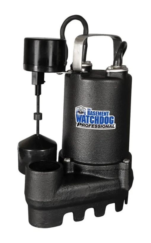 The Basement Watchdog Professional 1/2 HP 4,300 gph Cast Iron Vertical Float Switch AC Sump Pump