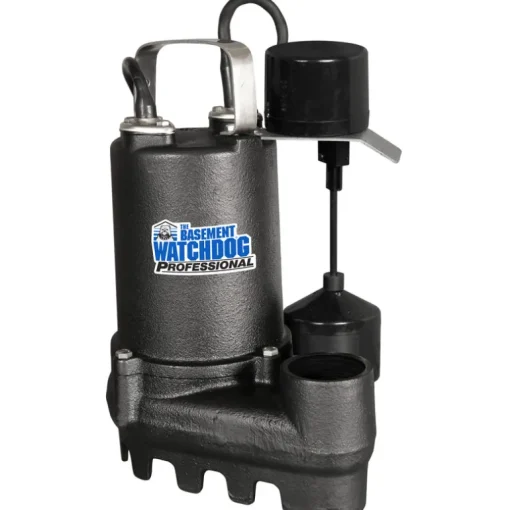 The Basement Watchdog Professional 1/2 HP 4,300 gph Cast Iron Vertical Float Switch AC Sump Pump