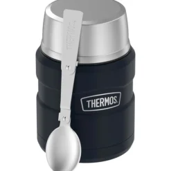Thermos Stainless King Midnight Blue Stainless Steel Vacuum Insulated Food Jar 16 oz. with Spoon