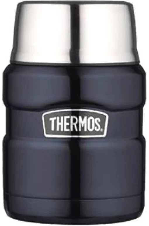 Thermos Stainless King Midnight Blue Stainless Steel Vacuum Insulated Food Jar 16 oz. with Spoon