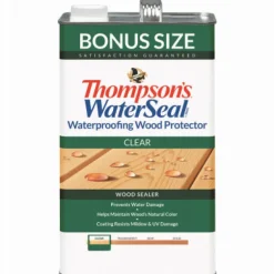 Thompson's Waterseal Clear Oil-Based Low VOC Waterproofer Wood Protector 1.2 gal. (Pack of 4)