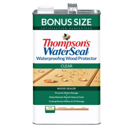 Thompson's Waterseal Clear Oil-Based Low VOC Waterproofer Wood Protector 1.2 gal. (Pack of 4)