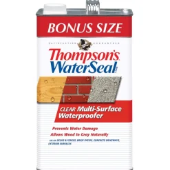 Thompson's Waterseal Clear VOC Waterproofer Exterior Water Sealer 1.2 gal. (Pack of 4)