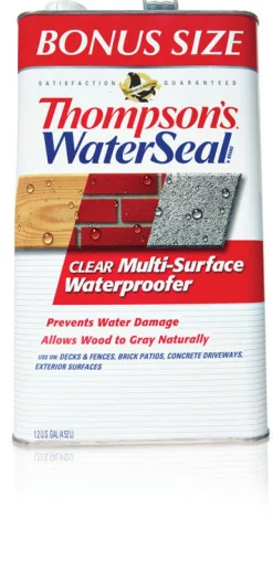 Thompson's Waterseal Clear VOC Waterproofer Exterior Water Sealer 1.2 gal. (Pack of 4)
