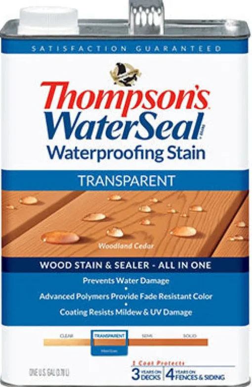 Thompson's WaterSeal Transparent Natural Cedar Waterproofing Wood Stain and Sealer 1 gal