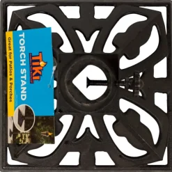 Tiki Black Cast Iron Torch Stand 1 pk