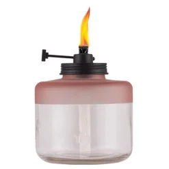 TIKI Adjustable Flame Pink Glass 6.5 in. Tabletop Torch 1 pc (Pack of 6)