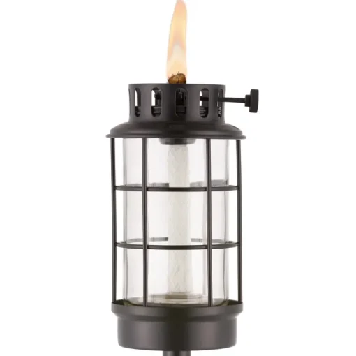TIKI Adjustable Flame Pink Glass 6.5 in. Tabletop Torch 1 pc (Pack of 6)