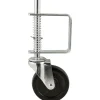 Titan 4 in. D Rubber Gate Caster 125 lb 1 pk