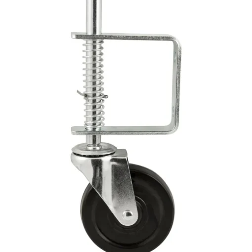 Titan 4 in. D Rubber Gate Caster 125 lb 1 pk