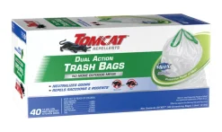 Tomcat Mint X 13 gal Trash Bags Drawstring 40 pk