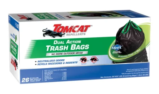 Tomcat Mint X 30 gal Trash Bags Drawstring 26 pk