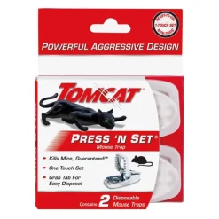 Tomcat Press 'N Set Small Snap Trap For Mice 2 pk