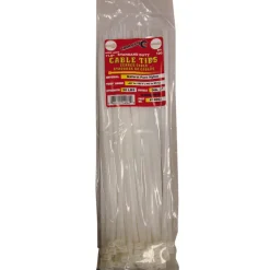 Tool City 11.8 in. L White Cable Tie 100 pk