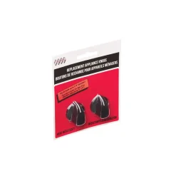Tops Plastic Black Fitz-All Replacement Appliance Knobs (Set of 2)