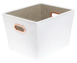 TOTE BIN WHT 13X15.75"