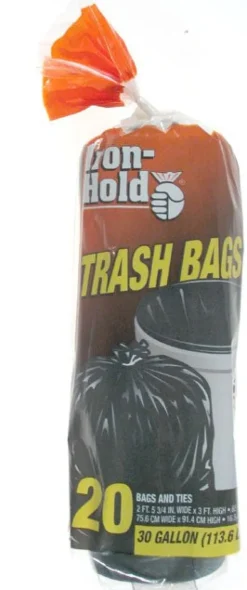 TRASH BAGS 30GAL 20PK