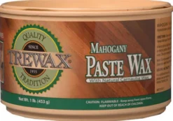 Trewax Mahogany Floor Paste Wax with Natural Carnauba, 12.35 oz.