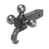 TRI-BALL MOUNT 8"L BLK